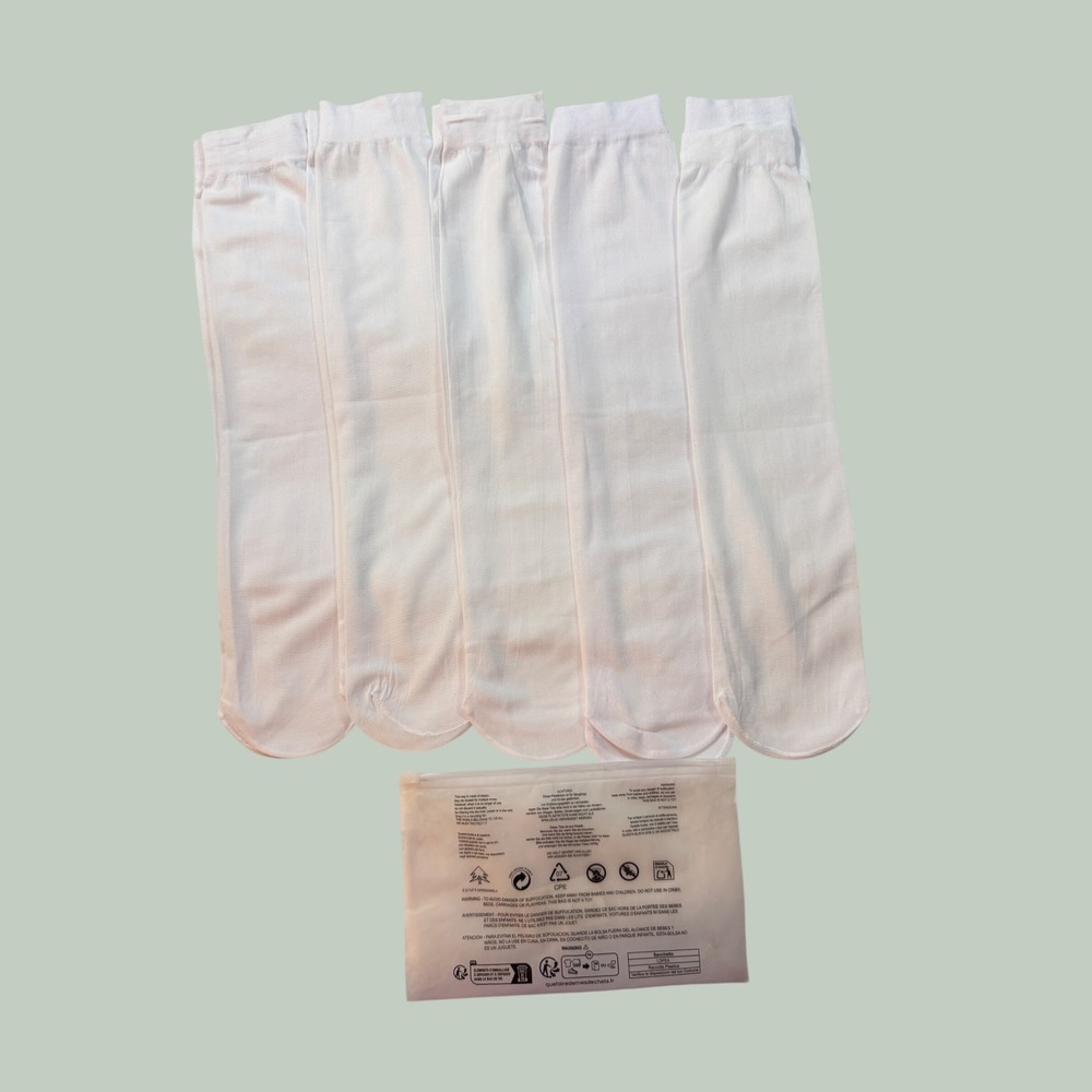Rayorisa Girls 5 Pack White Knee High Socks School Uniform Ages 7-18 Years New